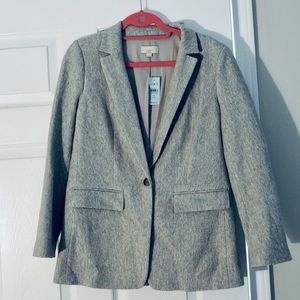 Loft Grey Boyfriend Blazer • never worn, with tags